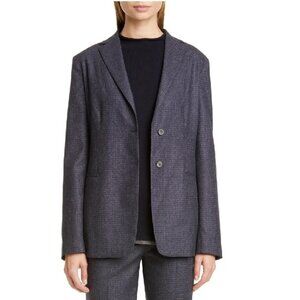 FABIANA FILIPPI Checkered Stretch Wool Blazer